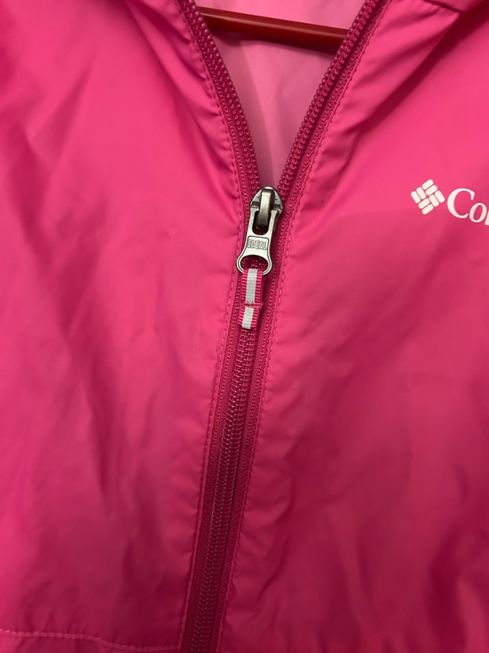 Columbia Hot Pink Hooded Packable Shell Jacket (Girls XL 18/20) - Picture 5 of 9